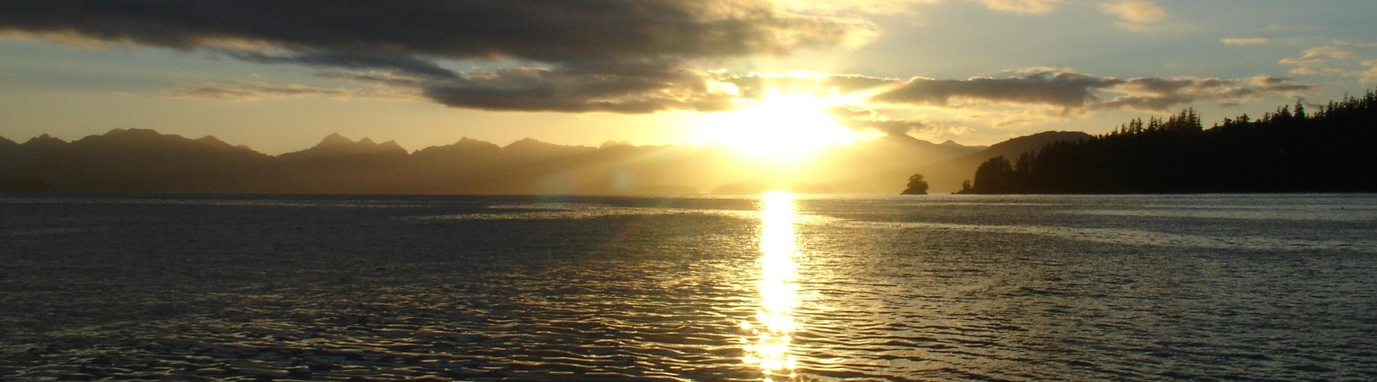 Gwaii Haanas sunset (view from hotsprings island)