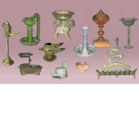 Eleven different types of lamps from the Allen Collection of Lamps