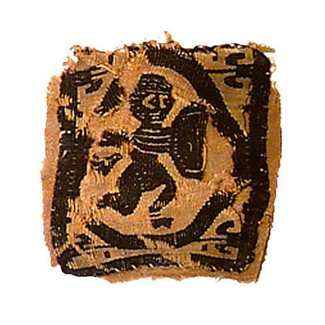 A fragment of coptic textile from Egypt. 
