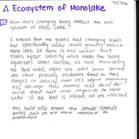 Ecosystem of Mono Lake