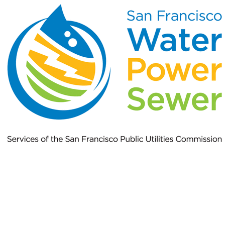 SFPUC logo: water, power, sewer