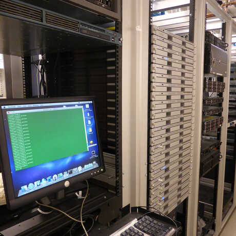 Computing cluster in the Academy's Center for Comparative Genomics