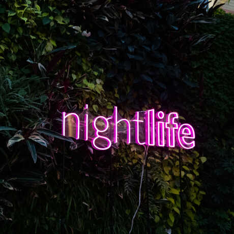 nightlife neon sign