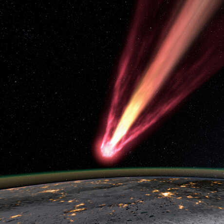 A simulation of the Chelyabinsk Meteor over Earth