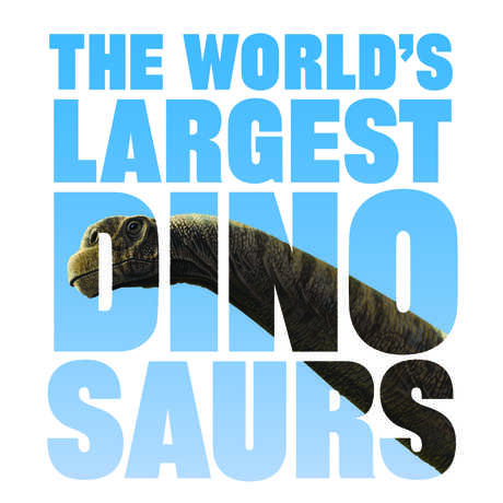 Wordmark for World's Largest Dinosaurs exhibit 