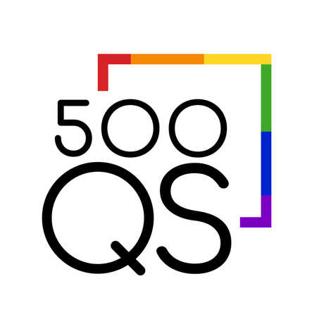 500 Queer Scientists rainbow logo