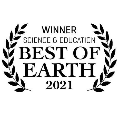 Award laurels graphic for Best of Earth 2021 award for Living Worlds