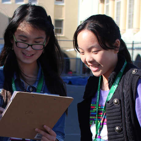 Presidio youth making observations