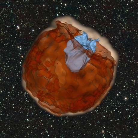 simulation of a Type Ia supernova explosion