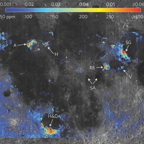 Lunar mapping - water