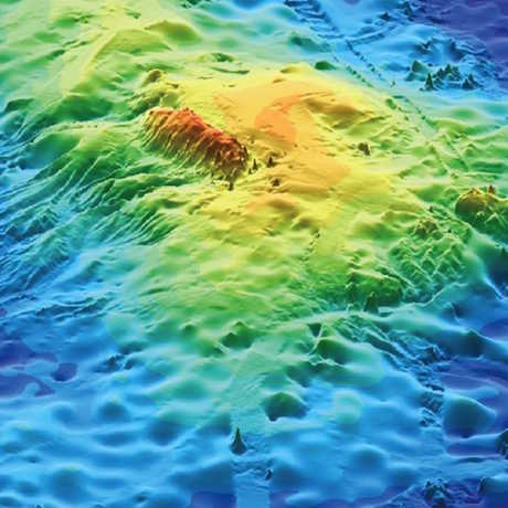 3D map of Tamu Massif, by IODP
