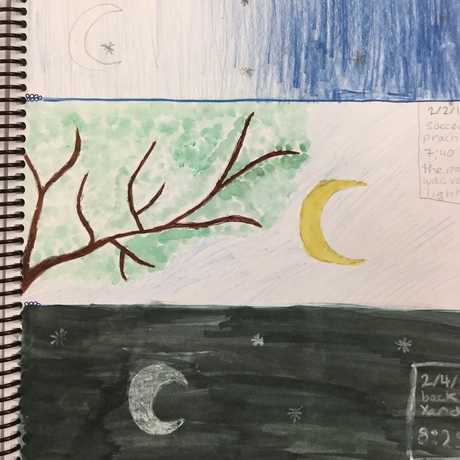 Artistic moon journal