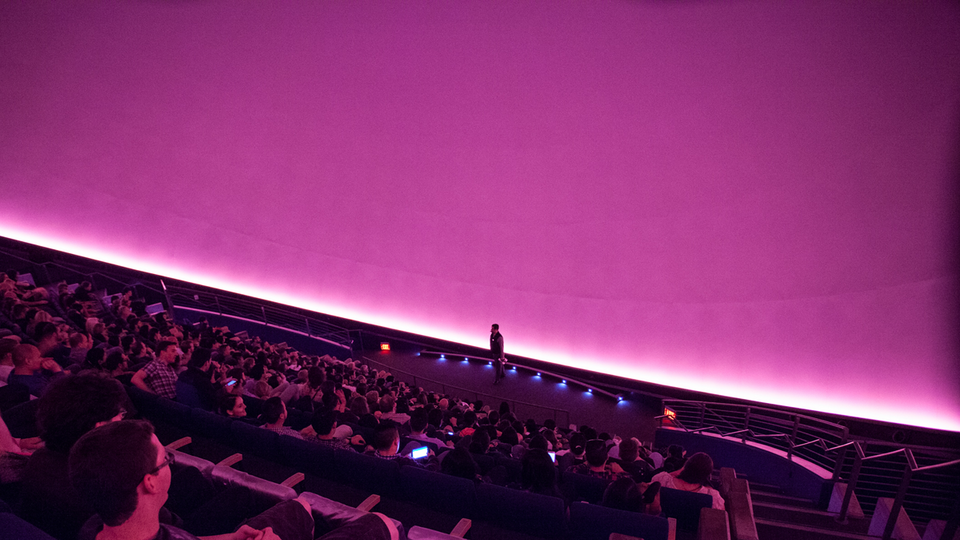 Inside the Morrison Planetarium
