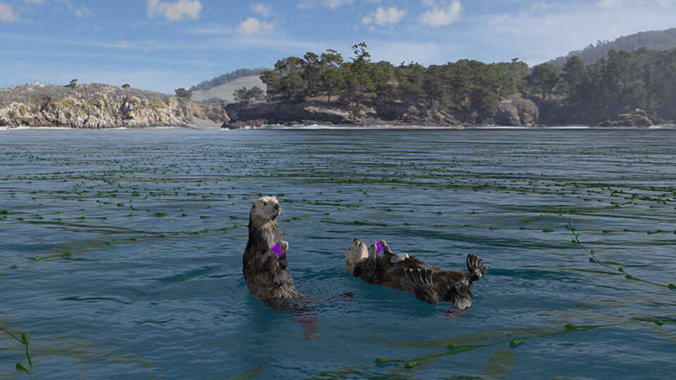 Sea otter scene from Habitat Earth