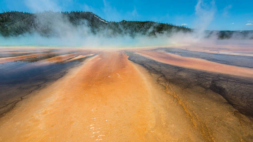Photo of grand prismatic spring by Gerald and Buff Corsi