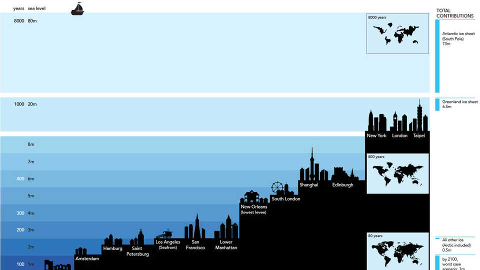 sea level infographic