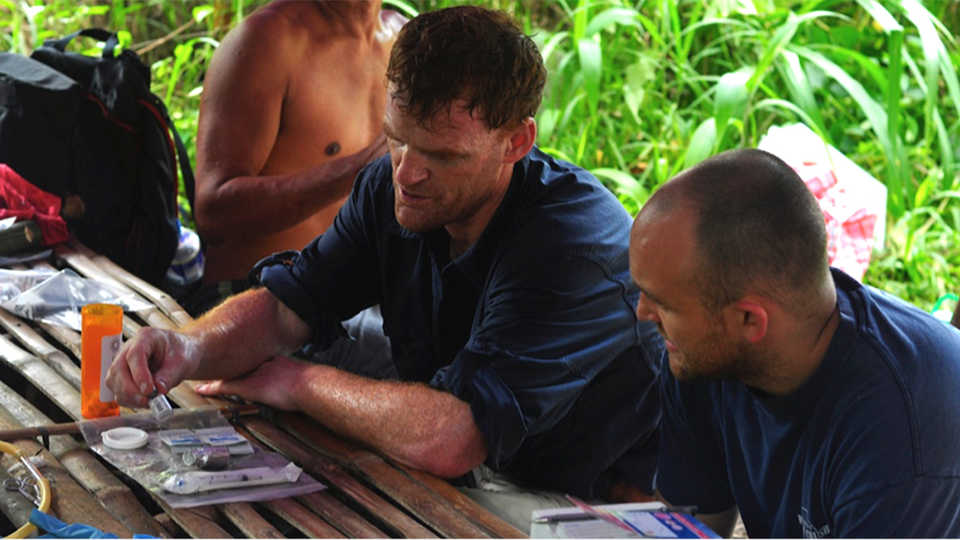 Dr. Matthew Lewin on an expedition to Southeast Asia