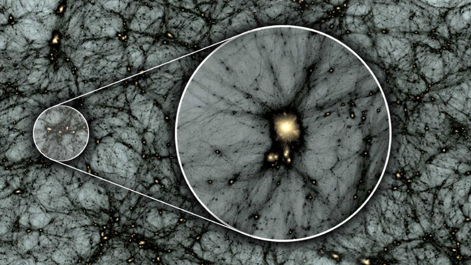 Artist conception of dark matter