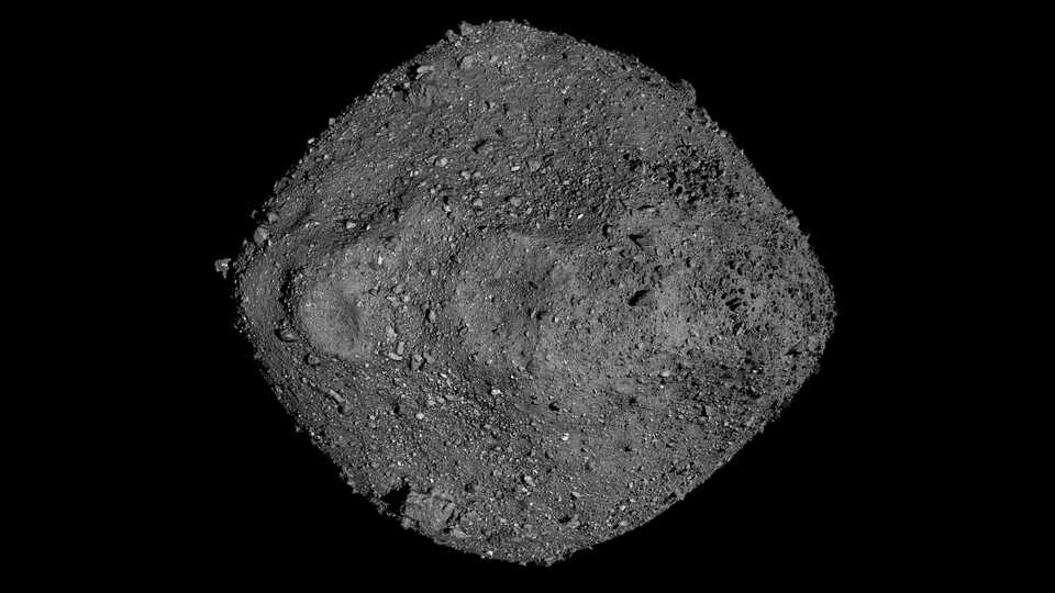 Mosaic of Bennu created using observations made by NASA’s OSIRIS-REx spacecraft in close proximity to the asteroid for 2 years