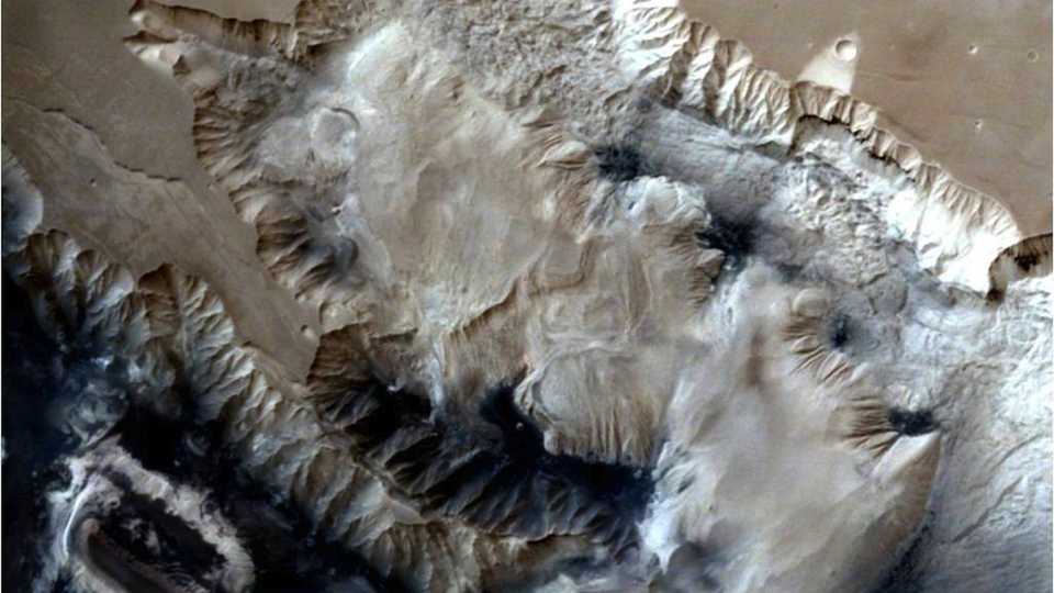 Ophir Chasma, Mars image from MOM