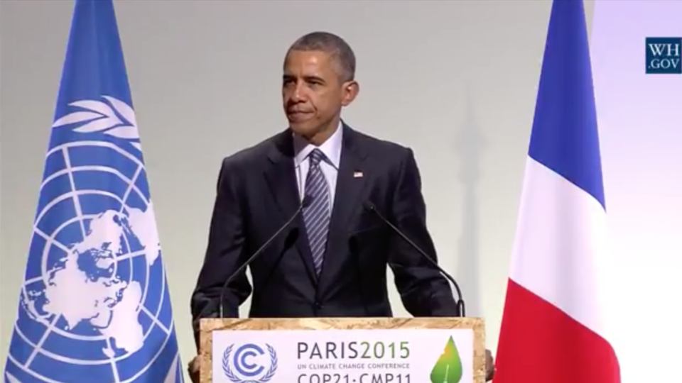 President Obama at COP21, whitehouse.gov