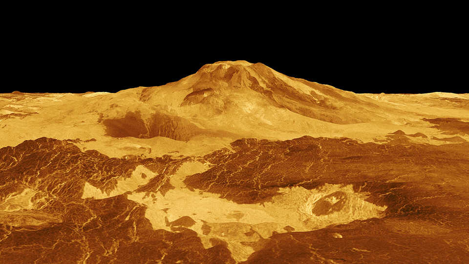 Maat Mons Volcano on Venus